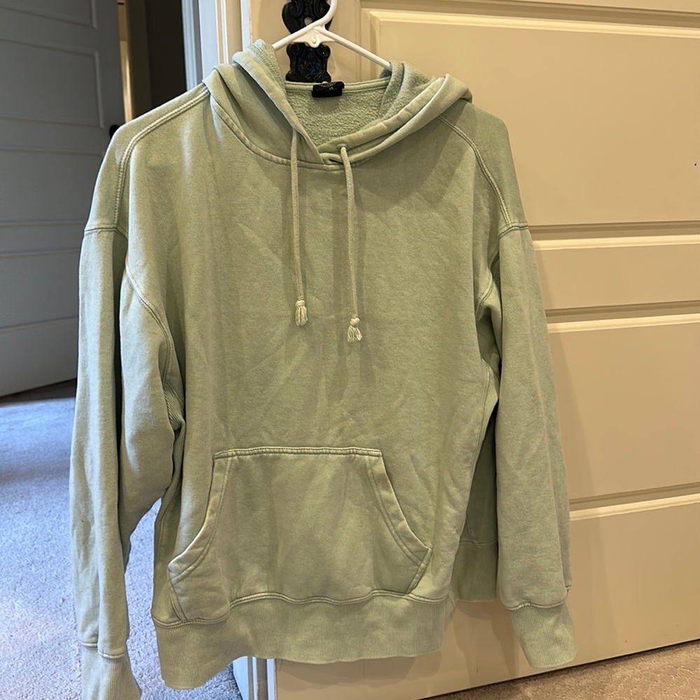 mint green hoodie, pacsun